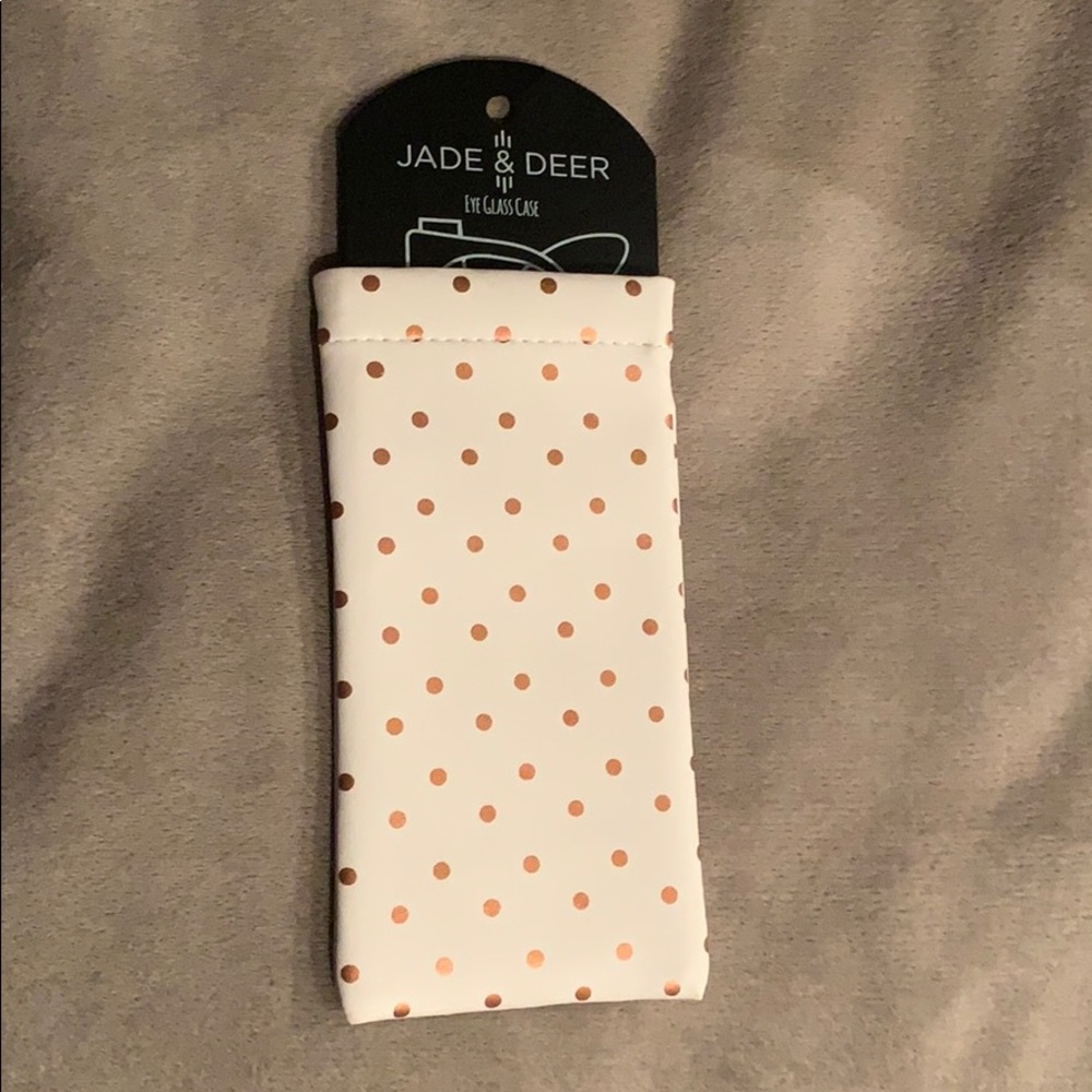 NWT Eye glass case, Jade & Deer